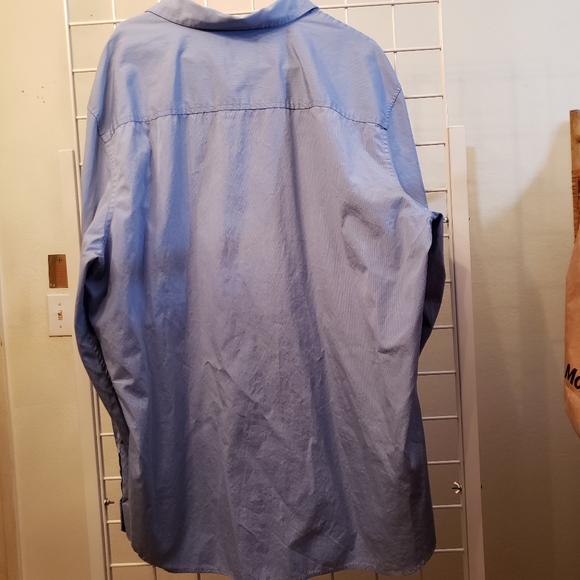 Reverb Button Down Ling Sleeve Shirt, Blue - Picture 2 of 3